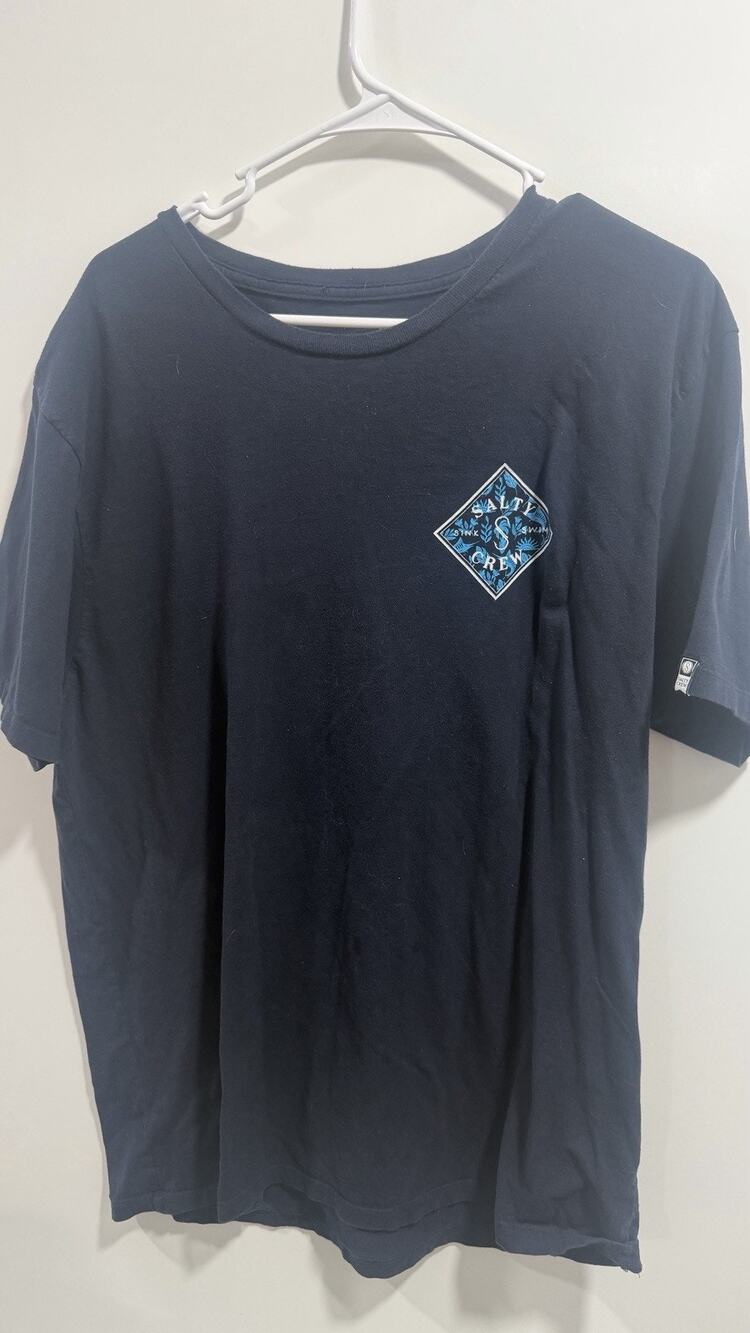 Salty Crew Standard 100% Cotton Short Sleeve Dark Blue T-Shirt Size XL Premium